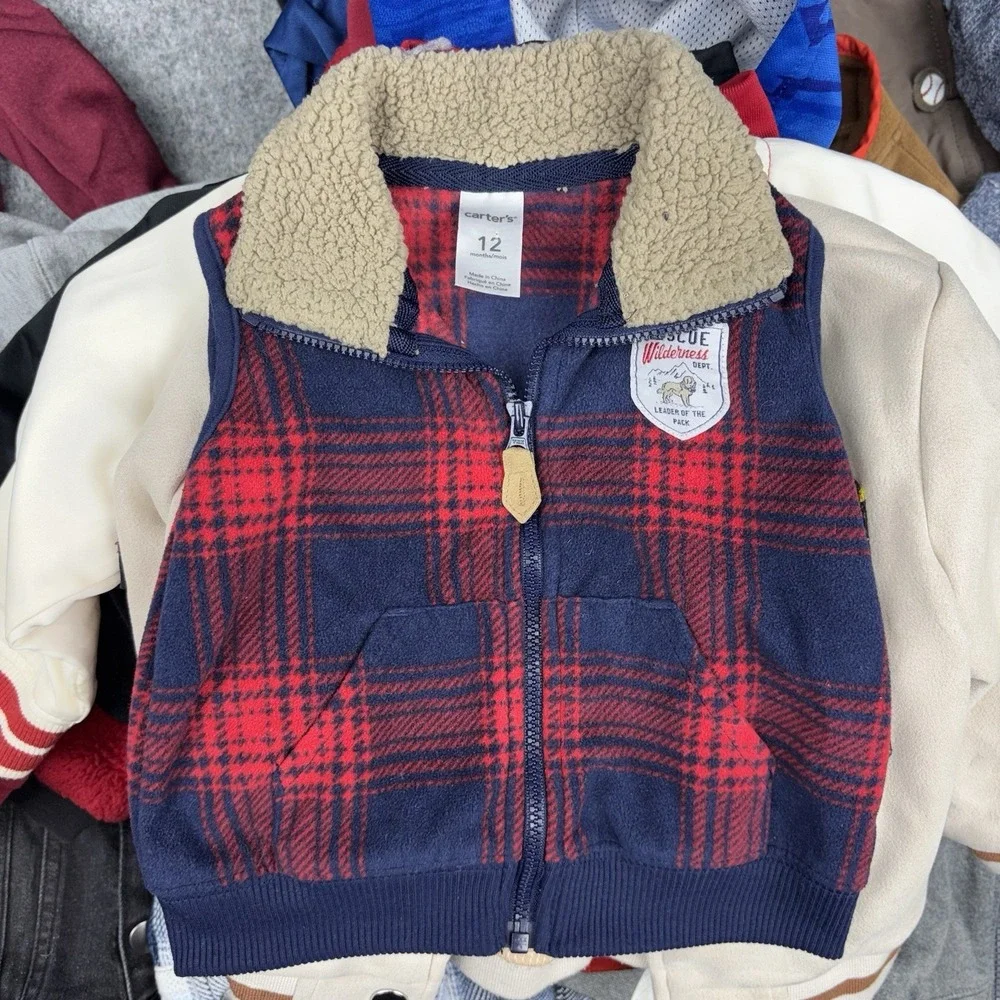 Boys Jackets Size 12M Lot Of 32 Mixed Nike Jordan Reebok Carters Toddler Coats